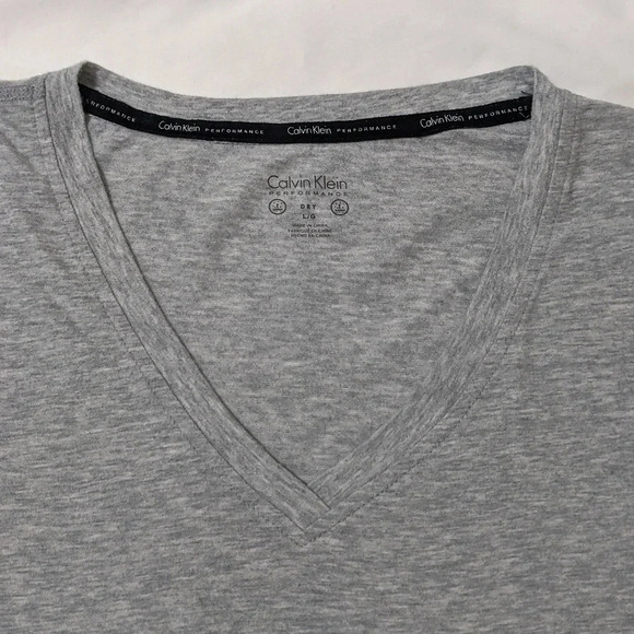 Calvin Klein Performance Sleeveless Boxy Crop Top, Color Gray Size L - Picture 3 of 14